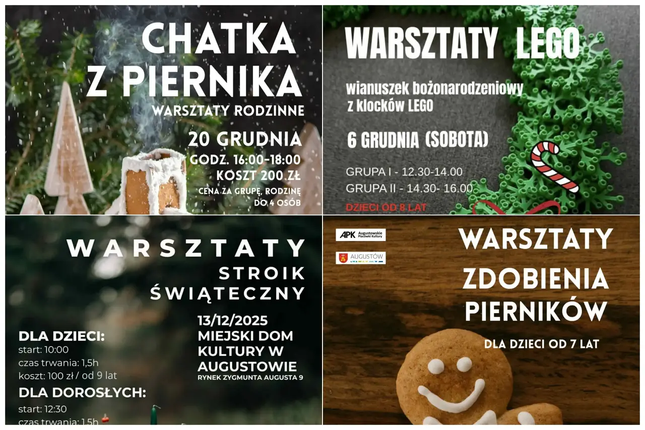 Augustów: Świąteczne warsztaty w domu kultury