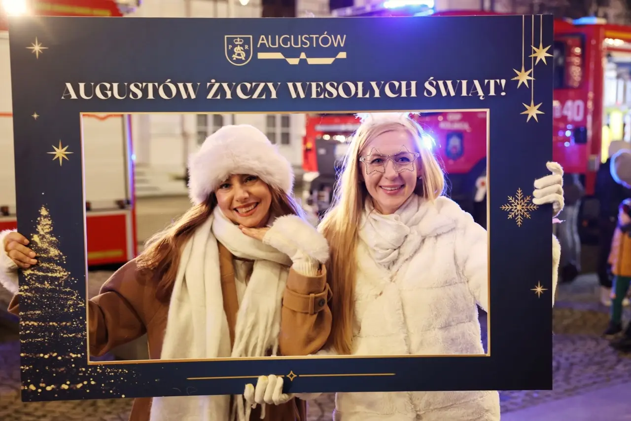 Augustów rozświetlony na święta