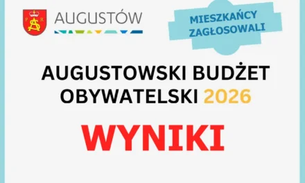 Augustów: Znamy wyników głosowania w ramach Augustowskiego Budżetu Obywatelskiego na 2026 r.