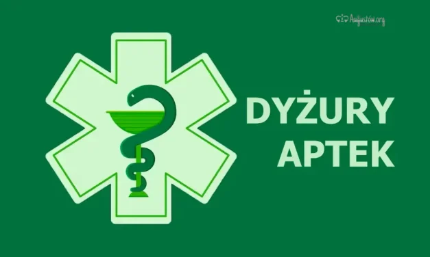 Augustów: Harmonogram dyżurów aptek ogólnodostępnych
