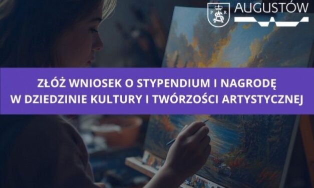 Augustów: W terminie do 31 stycznia 2026 roku można składać wnioski o przyznanie stypendium …