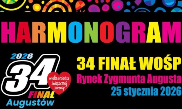 Harmonogram WOŚP w Augustowie