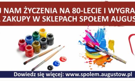 Konkursy jubileuszowe Społem Augustów