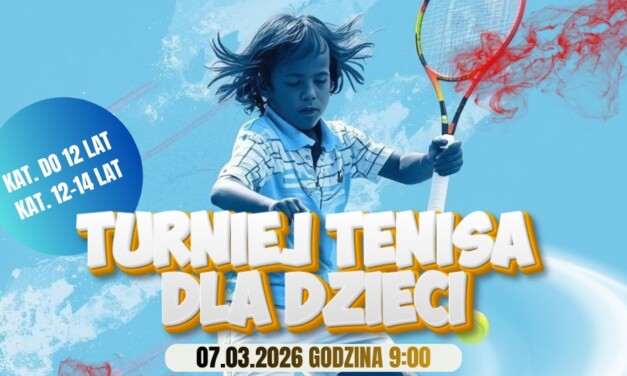 Turniej tenisa dla dzieci już 7 marca w Augustowie