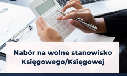 Praca w Augustowie. Trwa nabór na stanowisko księgowego