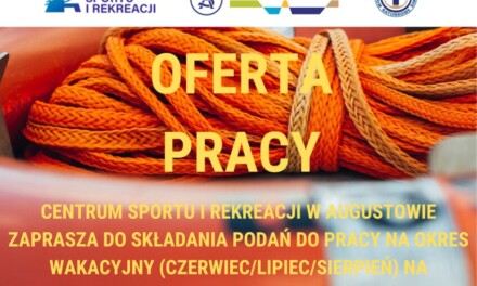 Praca na lato w Augustowie. Nabór na ratowników wodnych