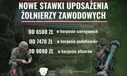 Zmiana stawek uposażenia żołnierzy