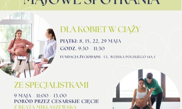 Majowe spotkania dla mam i przyszłych mam w Augustowie