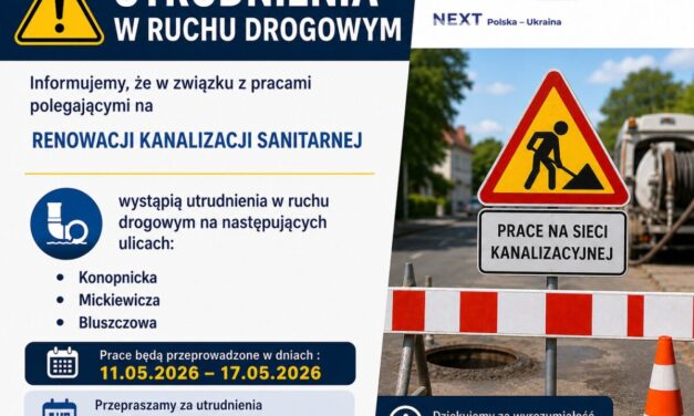Wikm Augustów: Utrudnienia w ruchu na kilku ulicach Augustowa. Trwają prace przy kanalizacji