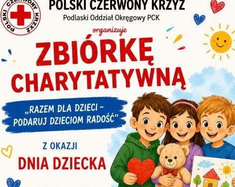PCK w Augustowie organizuje zbiórkę dla dzieci z okazji Dnia Dziecka